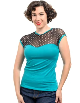 Brandy Top in Teal