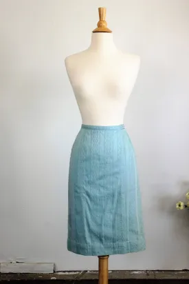 CLEARANCE: Vintage 1950s Blue Pencil Wiggle Skirt by Ardee of California