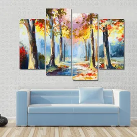 Colorful Spring Landscape Canvas Wall Art