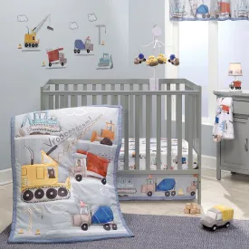 Construction Zone 3-Piece Crib Bedding Set