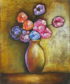 Cotton Candy Bouquet Canvas Oil Painting