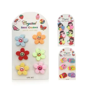 Little Girl Flower Shoe Charms 0963 (12 units)