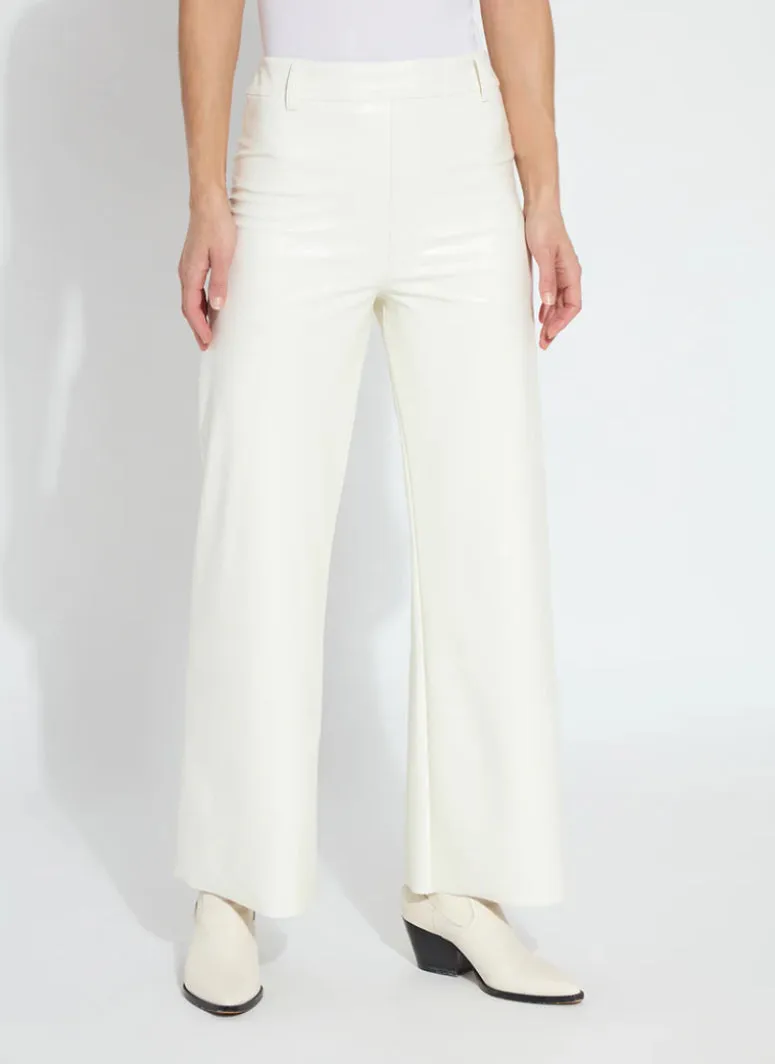 Lysse Hi Waist Vegan Leather Wide Leg Pants