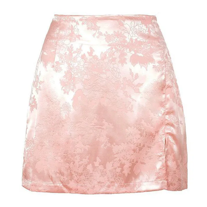 Missed Calls Satin Skirt