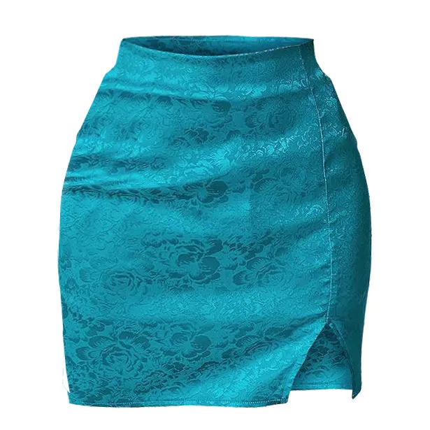 Missed Calls Satin Skirt