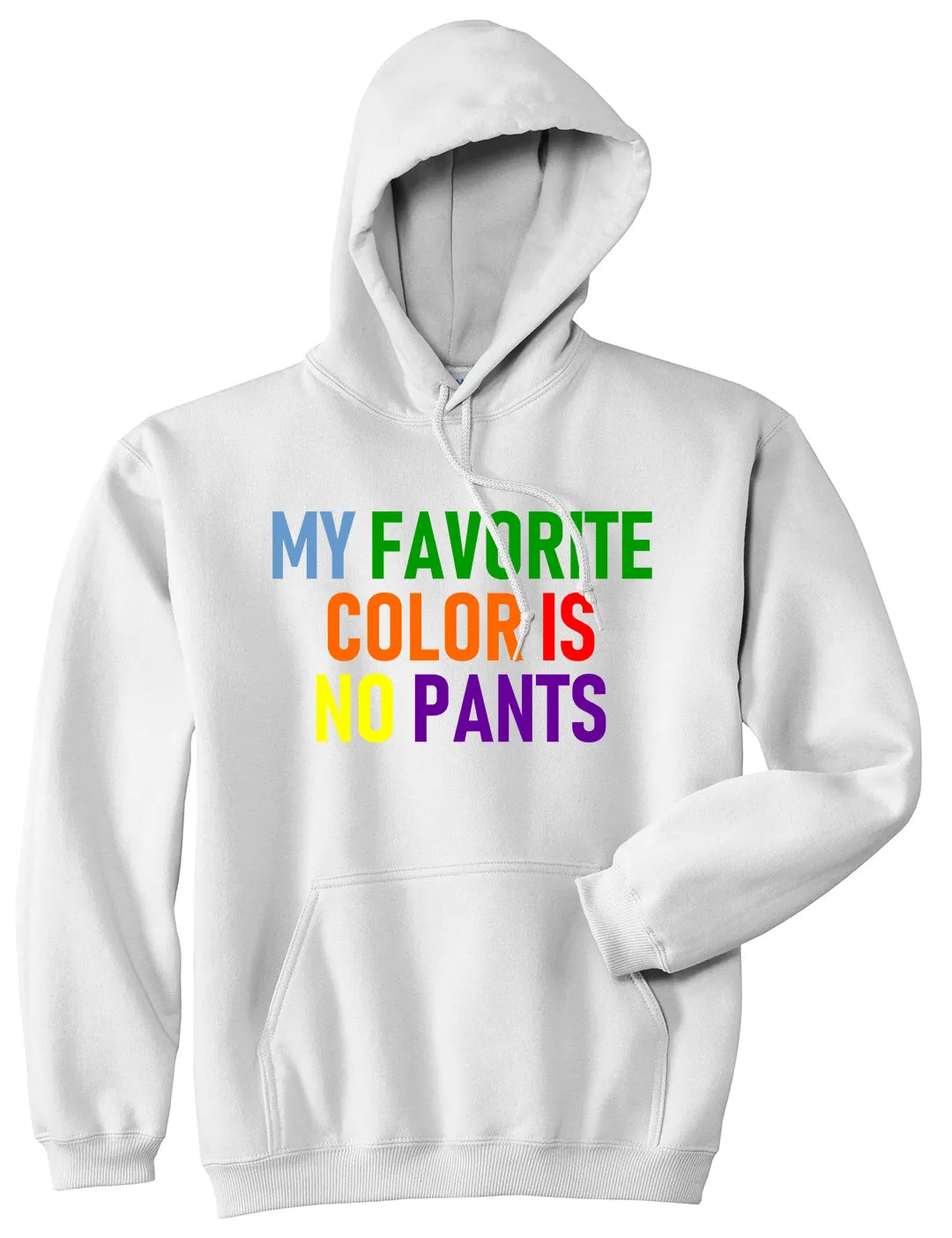 My Favorite Color Is No Pants Mens Pullover Hoodie