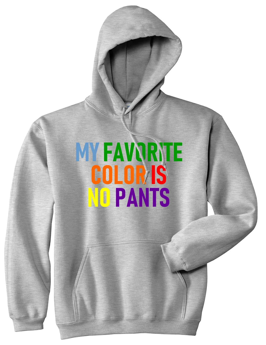 My Favorite Color Is No Pants Mens Pullover Hoodie