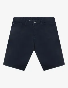 Navy Blue Denim Bermuda Shorts -