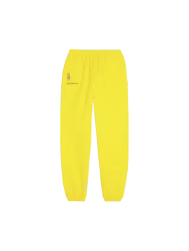 Pangaia x Haroshi BE@RBRICK™ Recycled Cotton Track Pants—saffron yellow