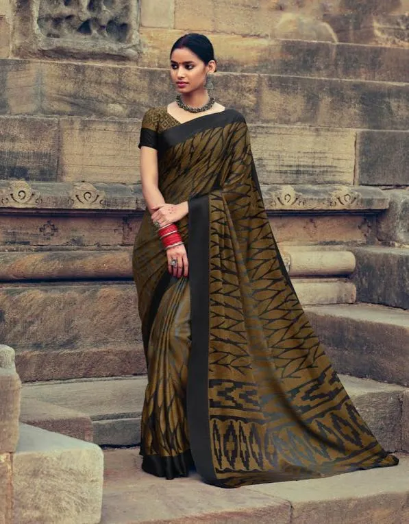 Pure Kota Silk Designer Black Women Saree with Zari Work