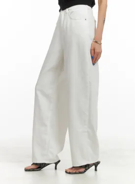 Summer Cotton Wide Leg Pants CY424